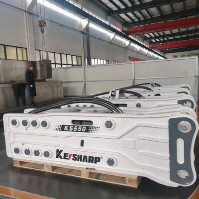 品質  KS550 Top Type Rock Hydraulic Breaker Machine 200mm Chisel Diameter 工場