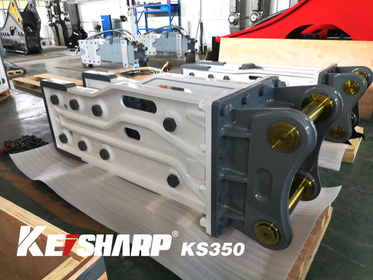 KS350 トップタイプ ハイドロリックブレーカー 35-40 トンの掘削機用 165mm 切片直径