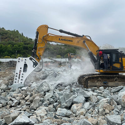 重い水力石砕機 50~60トンの掘削機ガイド/不規則な形