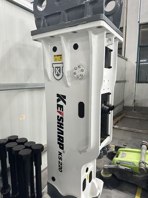 KS220 16-22 トンの掘削機のための箱型水力断片器 140mm 切片直径