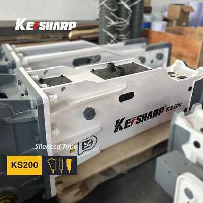 KS200 トップタイプ ハイドロリックブレーカー 18-22トンの掘削機用 135mm 切片直径